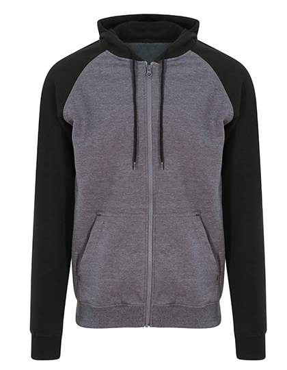 Unisex Baseball-Hoodie mit geteilter Kängurutasche