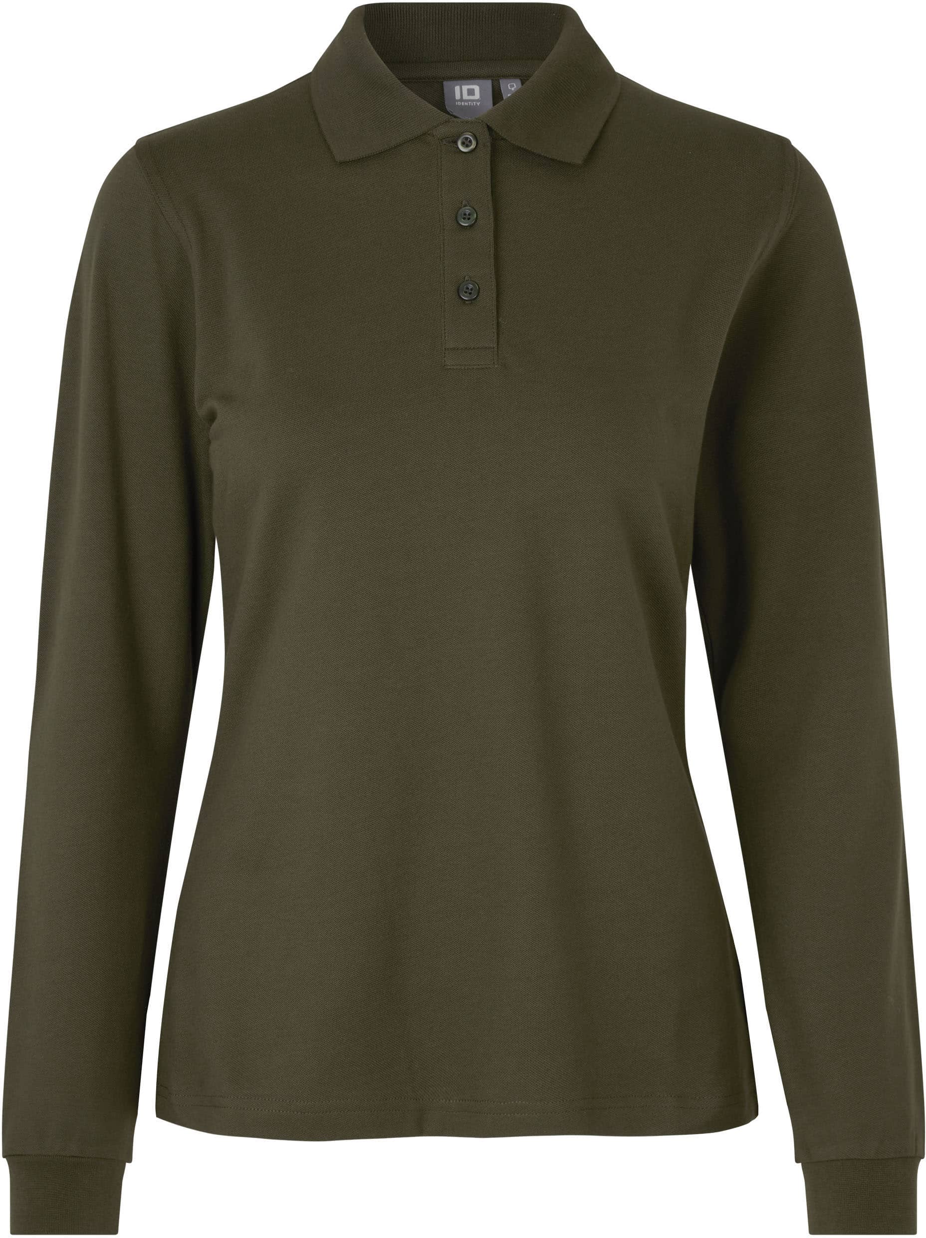 Langarm Stretch-Poloshirt 545