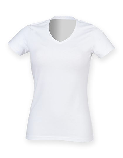 Weiches Damen "Feel Good" T-Shirt mit V-Ausschnitt