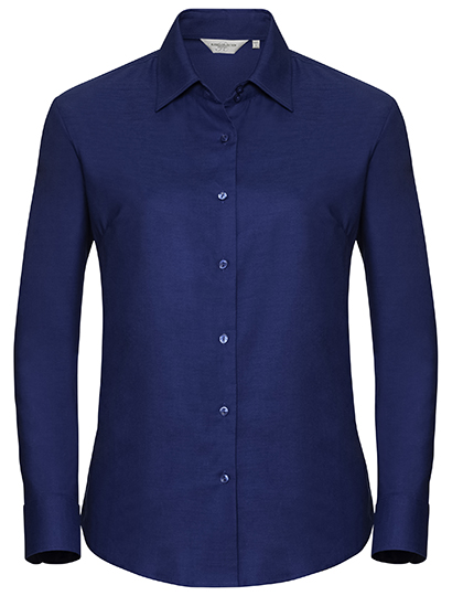 Pflegeleichte klassische Oxfordbluse im taillierten Schnitt