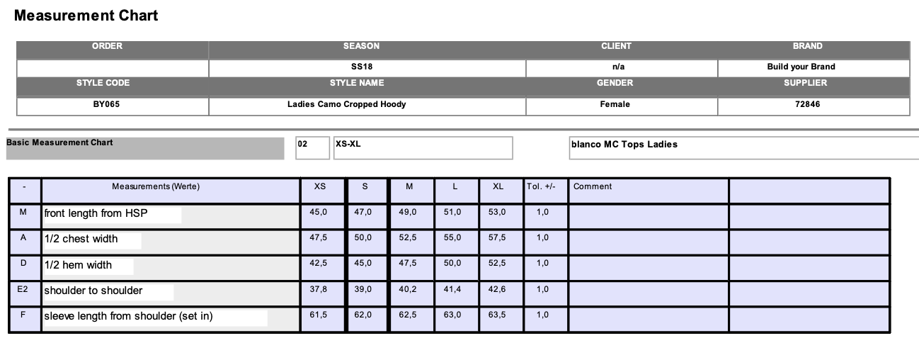 Ladies Camo Cropped Hoody