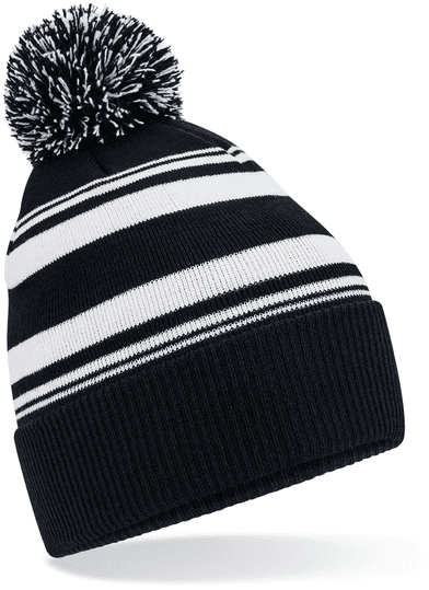 Striped Fan Beanie