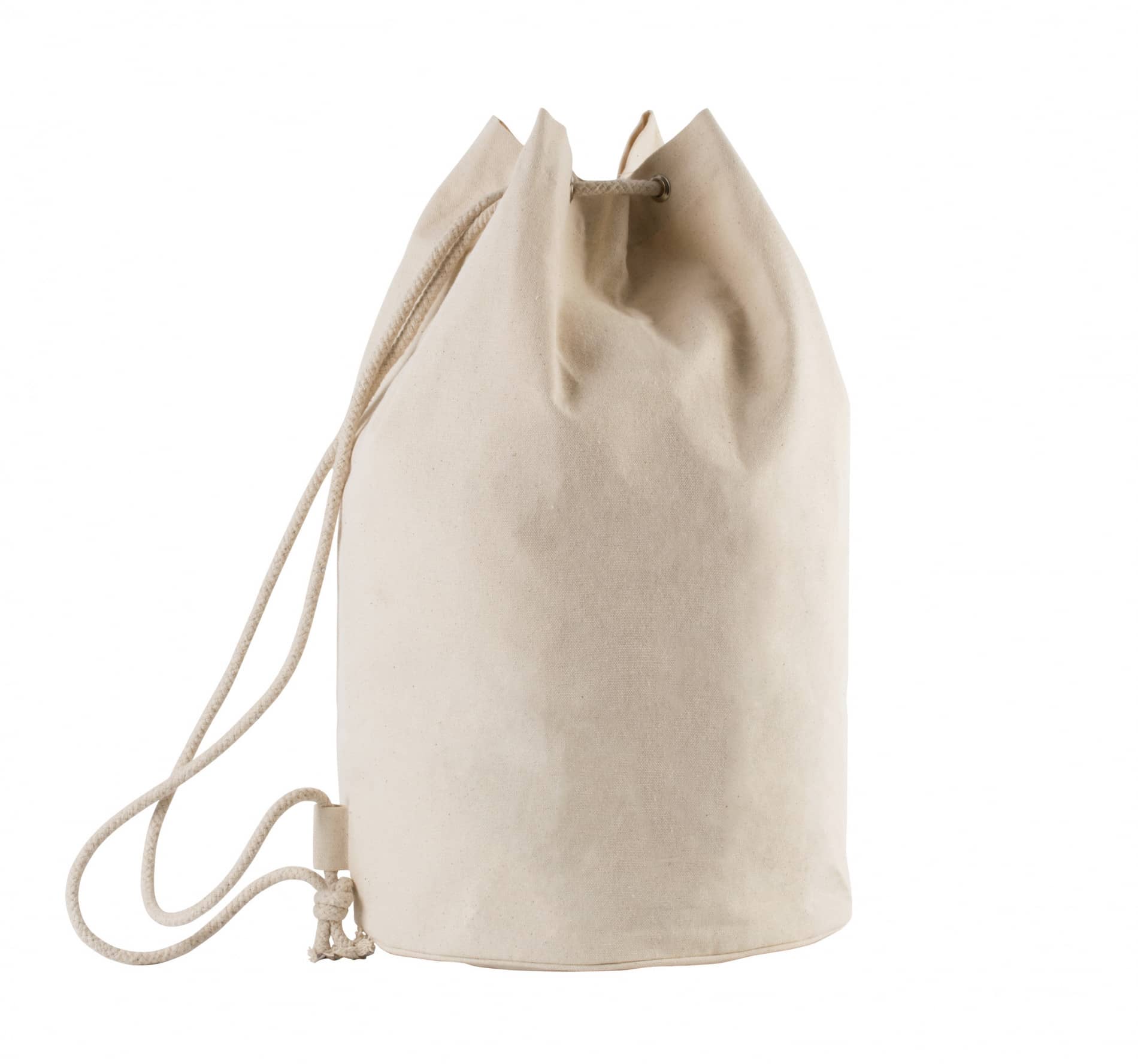 Seesack aus Baumwolle mit Kordelzug - Natural