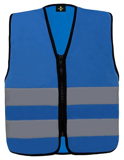 Kids´ Hi-Vis Safety Vest With Front Zipper Aalborg