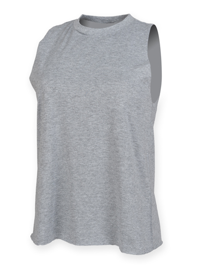 Modisches Damen-Tanktop mit ungesäumte Kanten