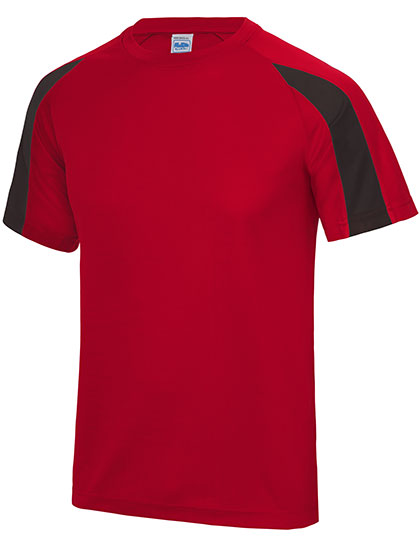 Schnell trocknendes Unisex Kontrast-T-Shirt