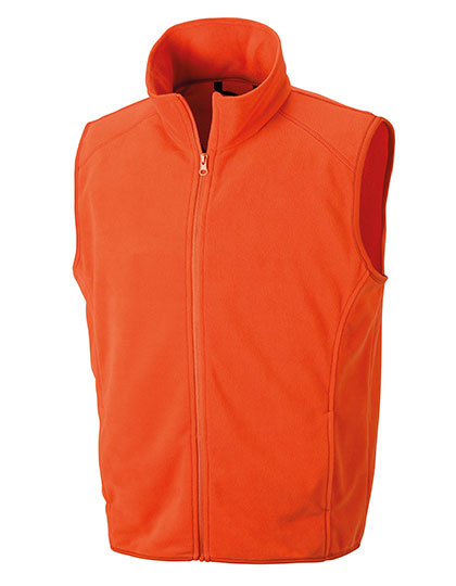 Unisex Micro-Fleeceweste mit Ziernähten