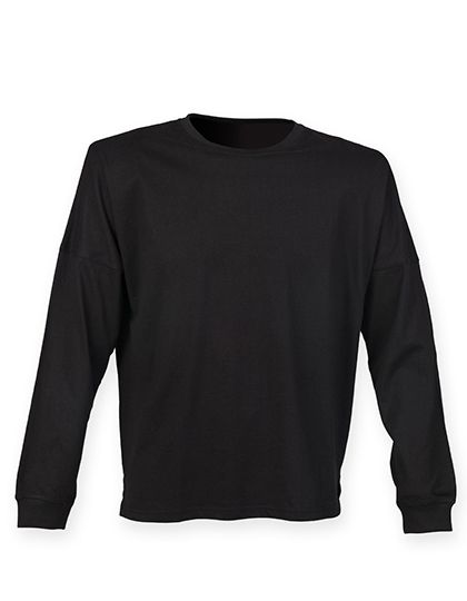 Unisex-T-Shirt mit überschnittenen Schultern
