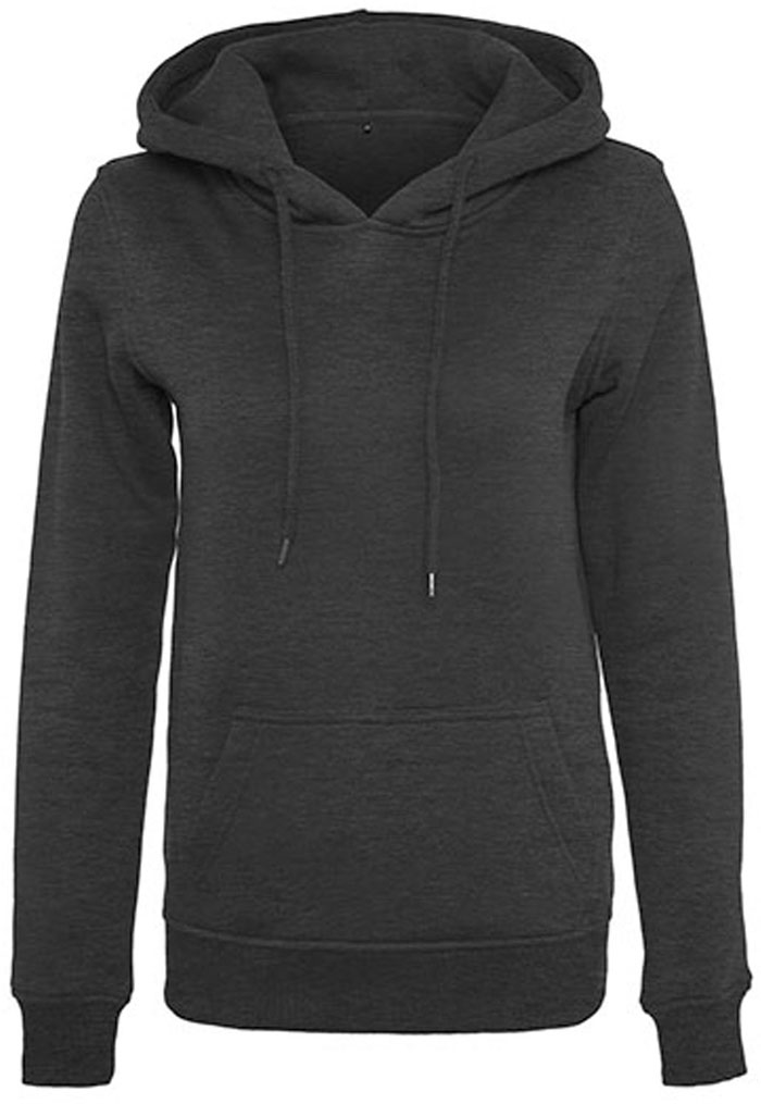 Schwerer flauschiger Damen-Hoodie mit Kängurutasche