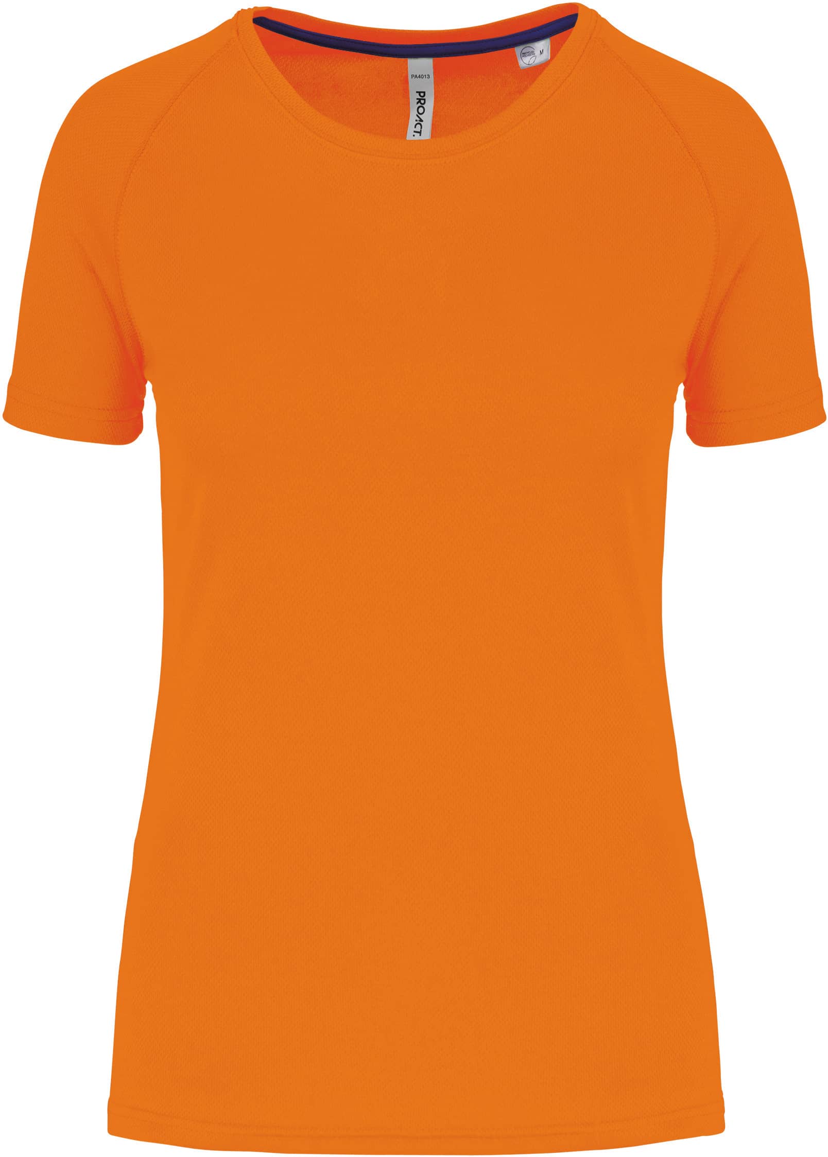 Damen-Sportshirt aus Recyclingmaterial mit Rundhalsausschnitt