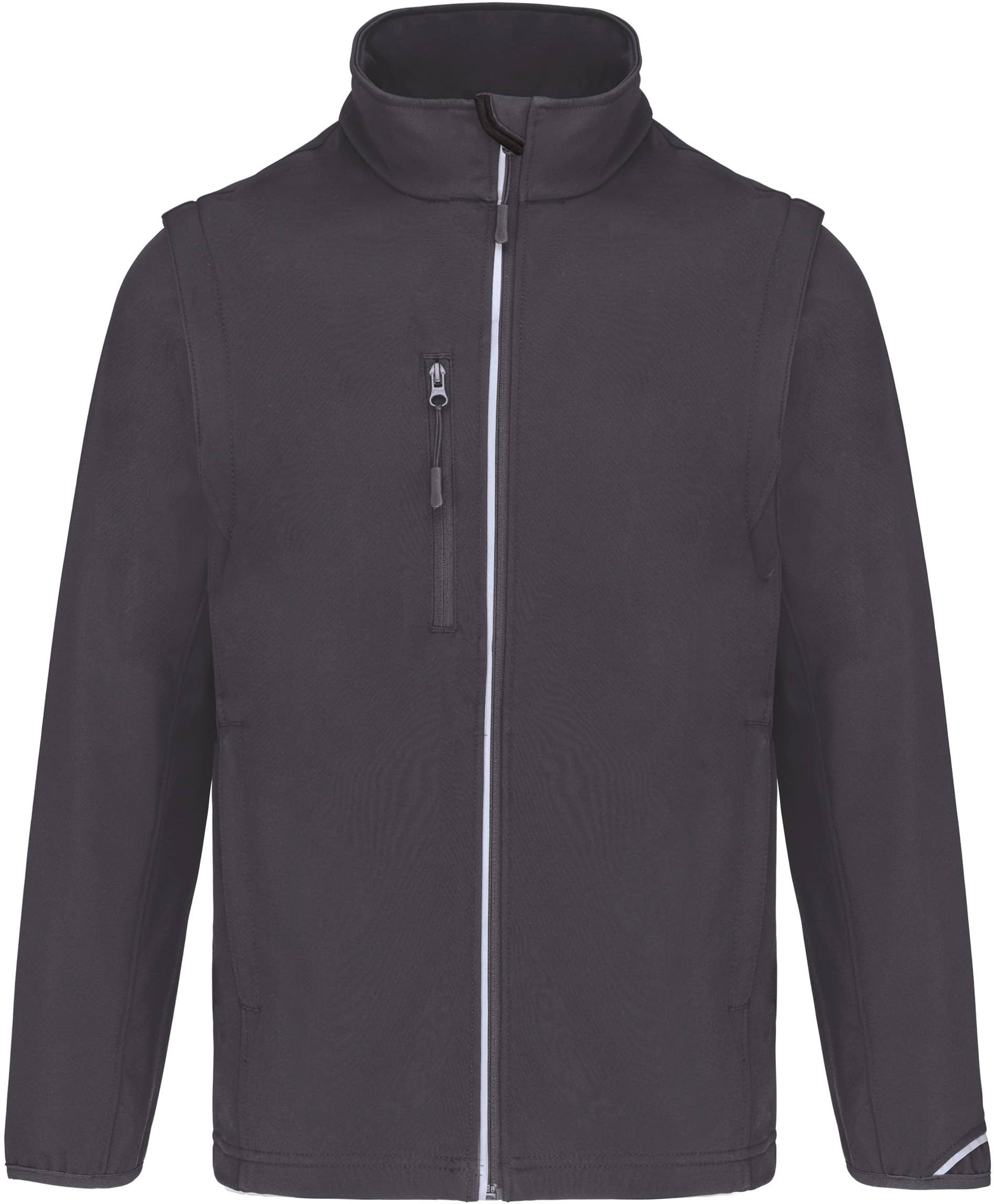 Softshelljacke mit abnehmbaren Ärmeln