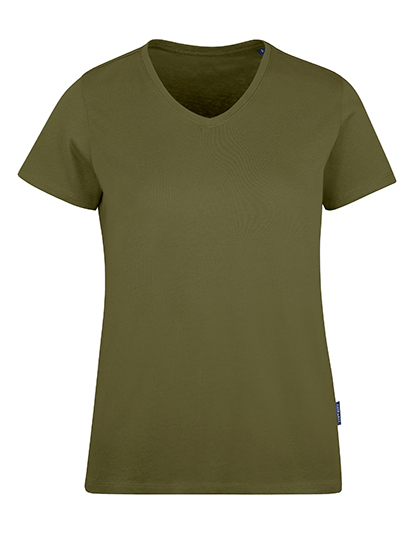 Premium Damen-T-Shirt aus Bio-Baumwolle mit V-Neck