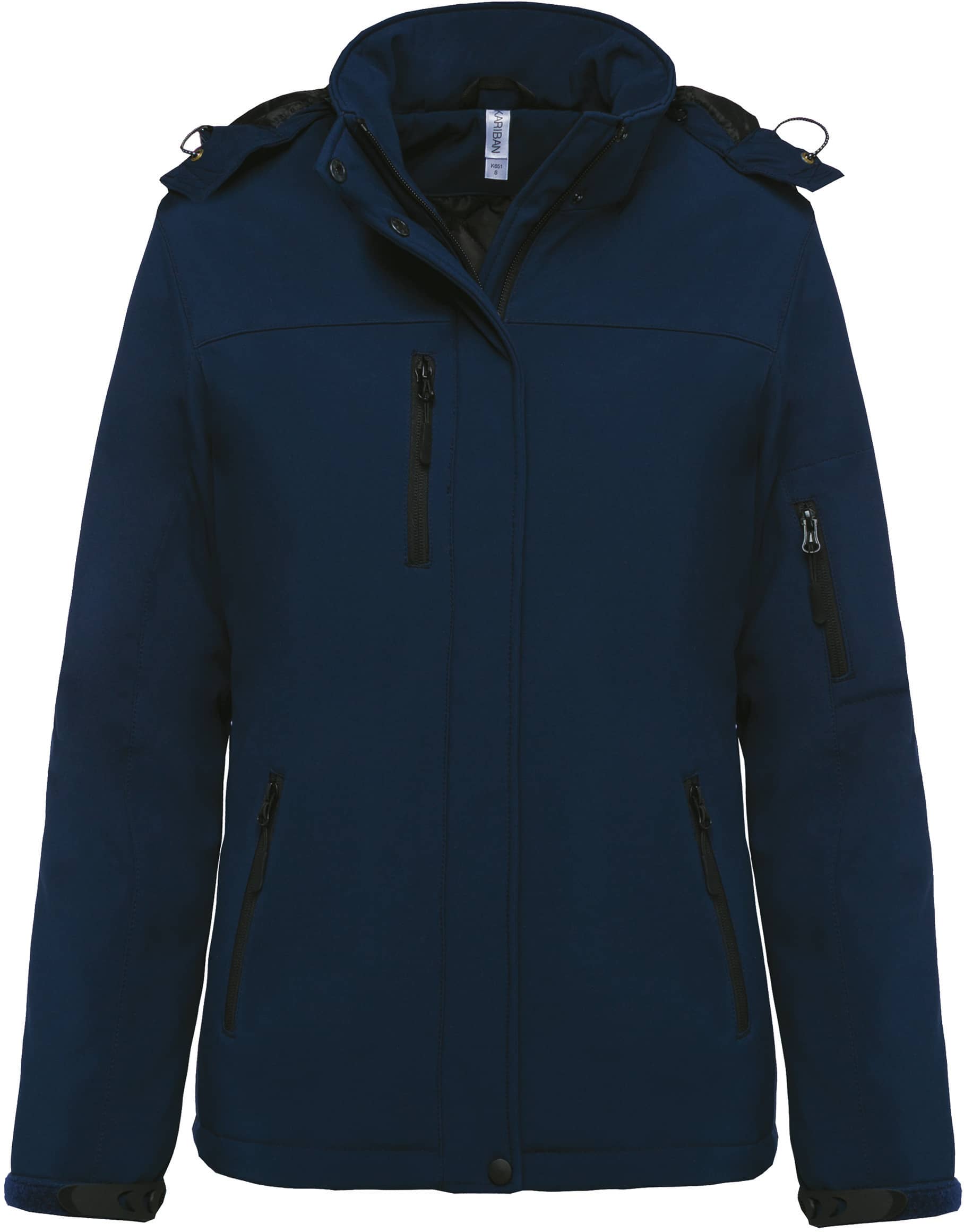 Damenparka Softshell wattiert mit Kapuze