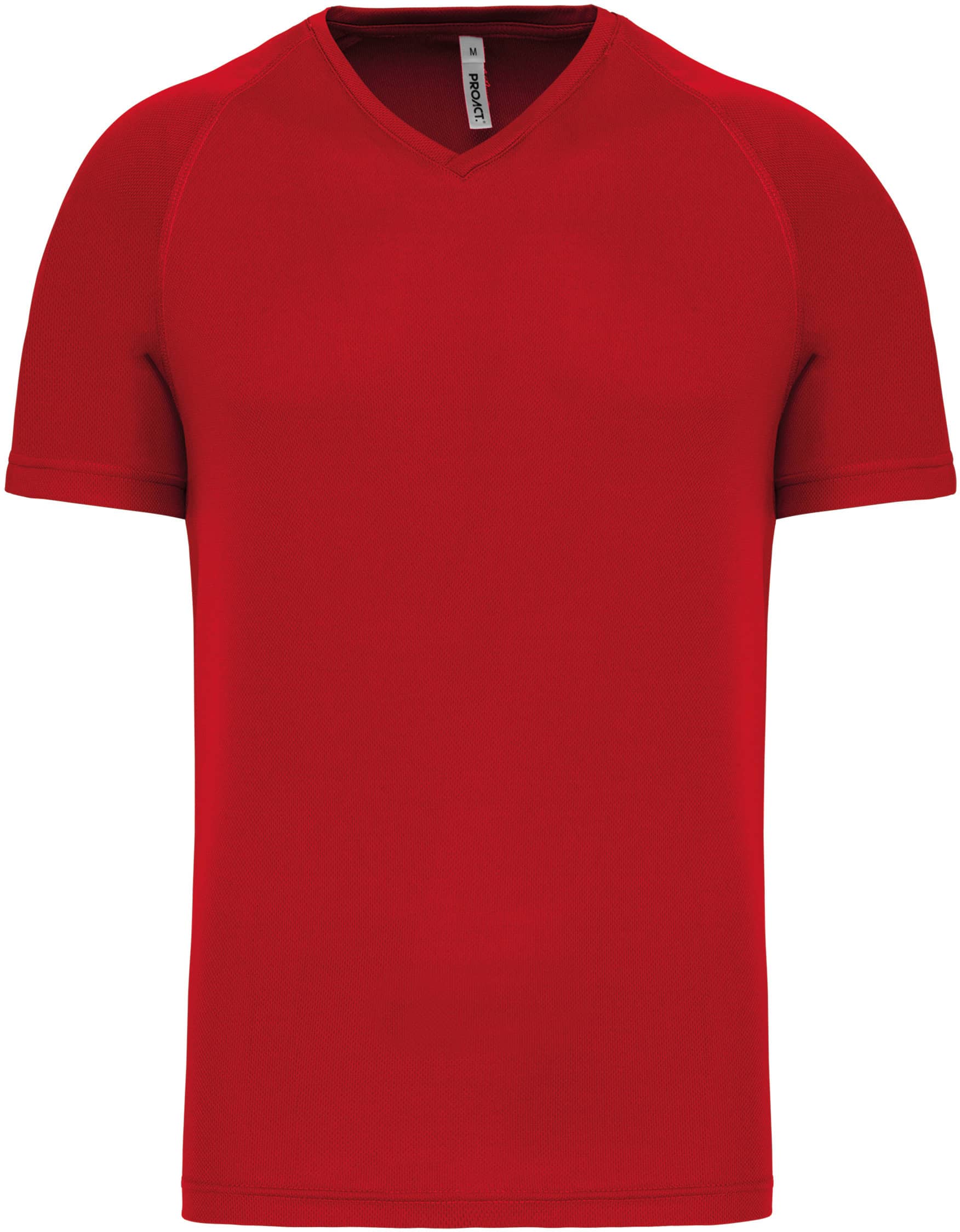 Herren Kurzarm-Sportshirt mit V-Ausschnitt
