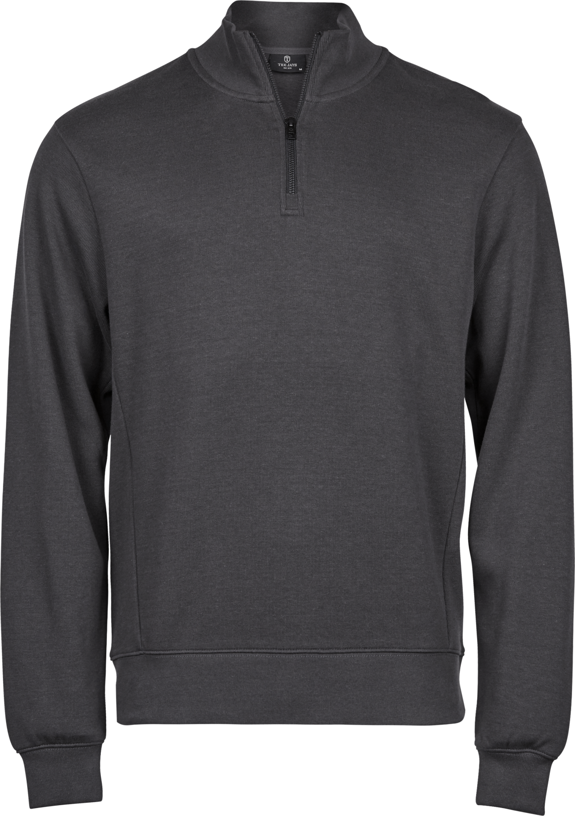 Ribbed Interlock Half Zip