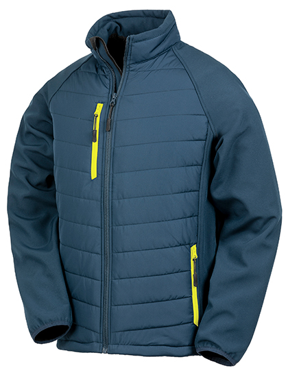 Atmungsaktive recycelte Unisex-Softshelljacke "Compass"