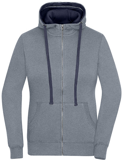 Kuscheliger Damen-Zip-Hoodie mit Kängurutasche