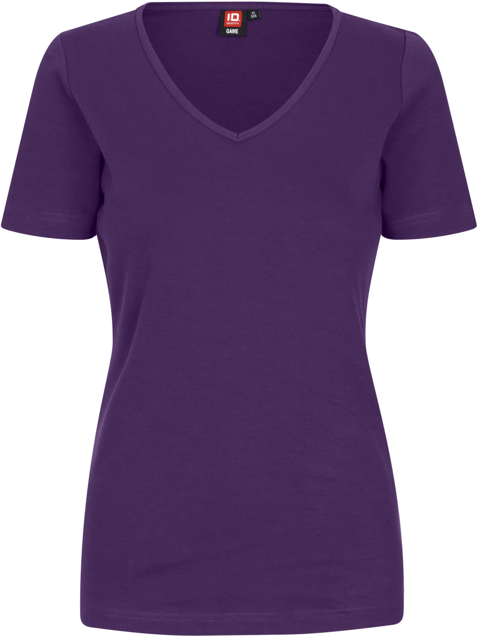 Interlock T-Shirt mit V-Ausschnitt