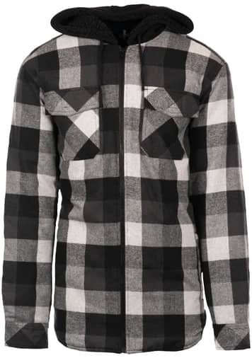 Men´s Flannel Jacket With Sherpa Hoodie