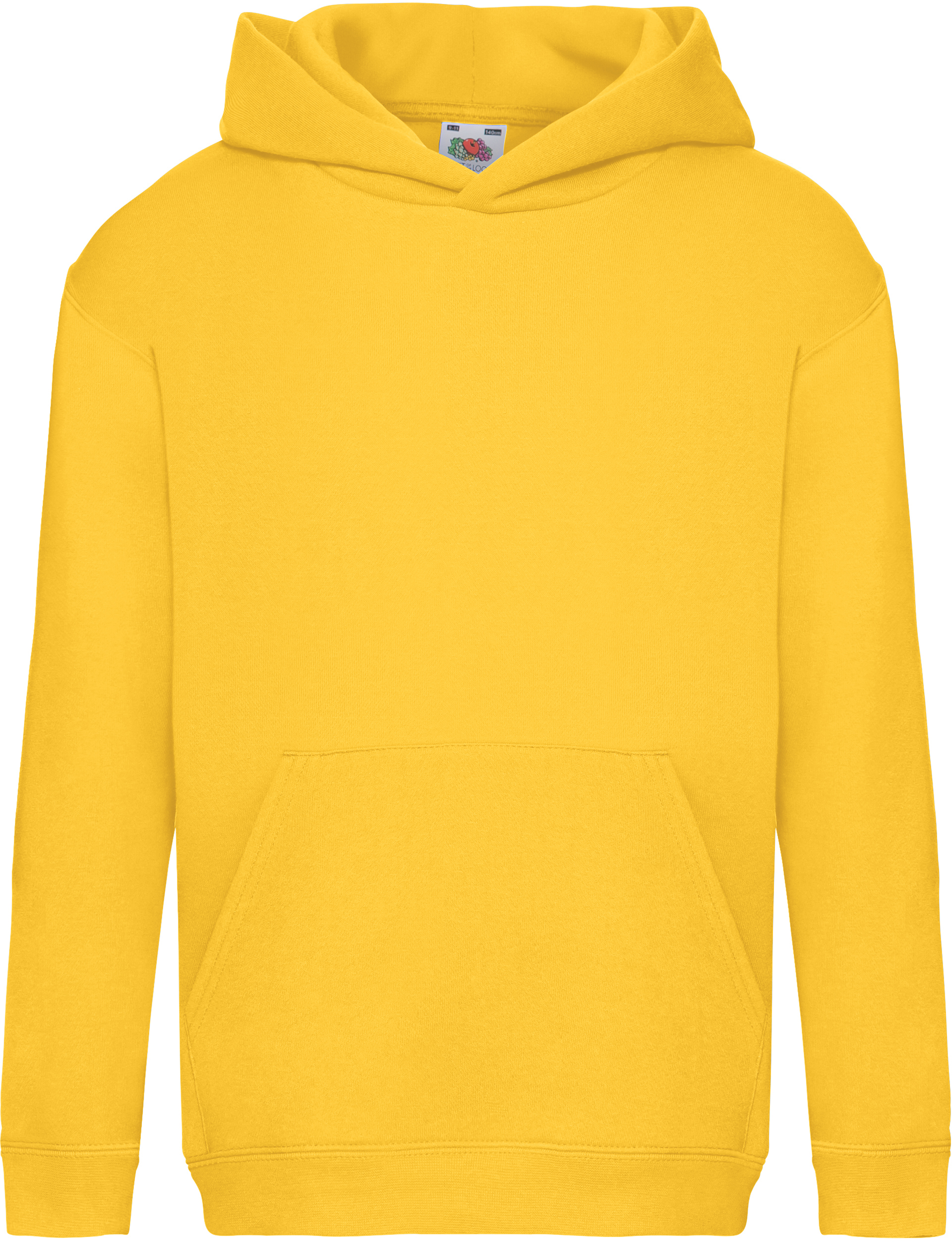 Flauschiger klassischer Premium Kinder-Hoodie mit Kängurutasche