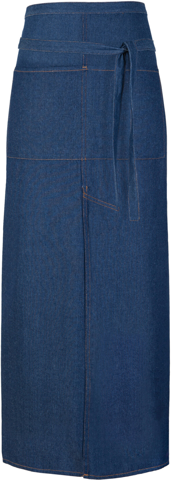 Jeans Bistro Apron With Split and Pocket