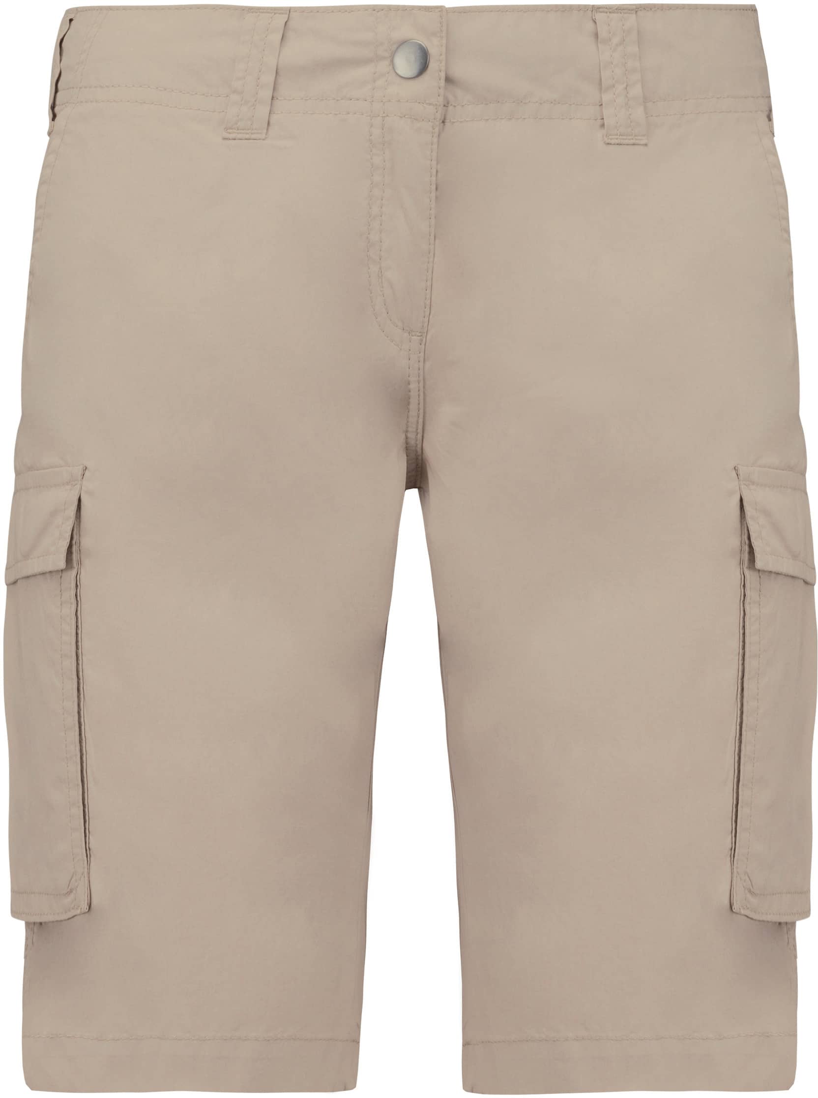 Leichte Bermuda-Shorts für Damen mit mehreren Taschen