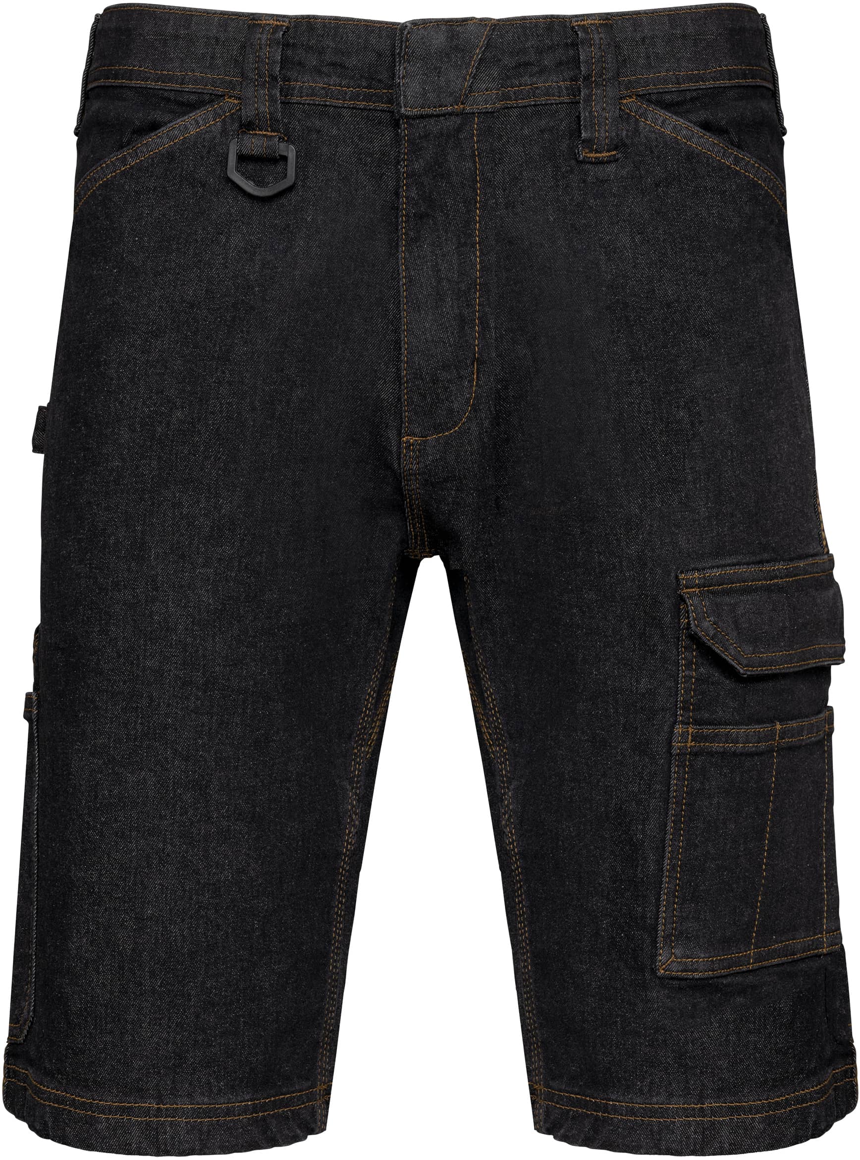 Denim-Bermuda-Shorts mit mehreren Taschen für Herren