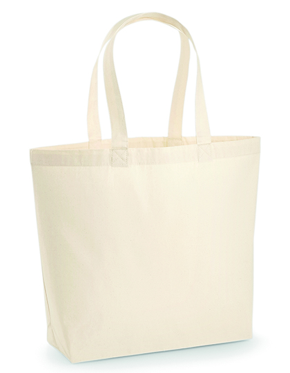 Große Premium Baumwolltasche mit langen Henkeln