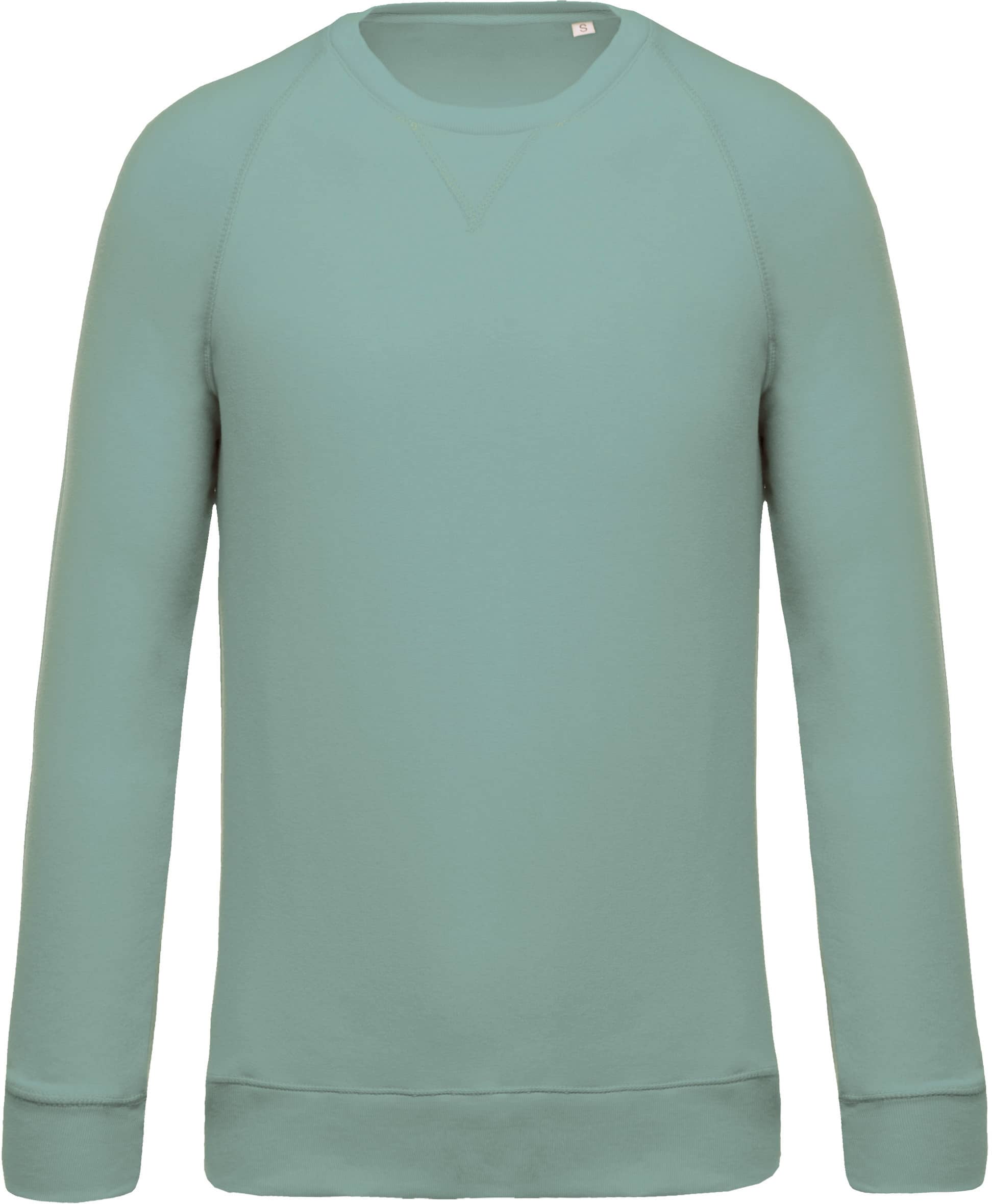 Herren Sweatshirt Bio-Baumwolle Rundhalsausschnitt Raglanärmel