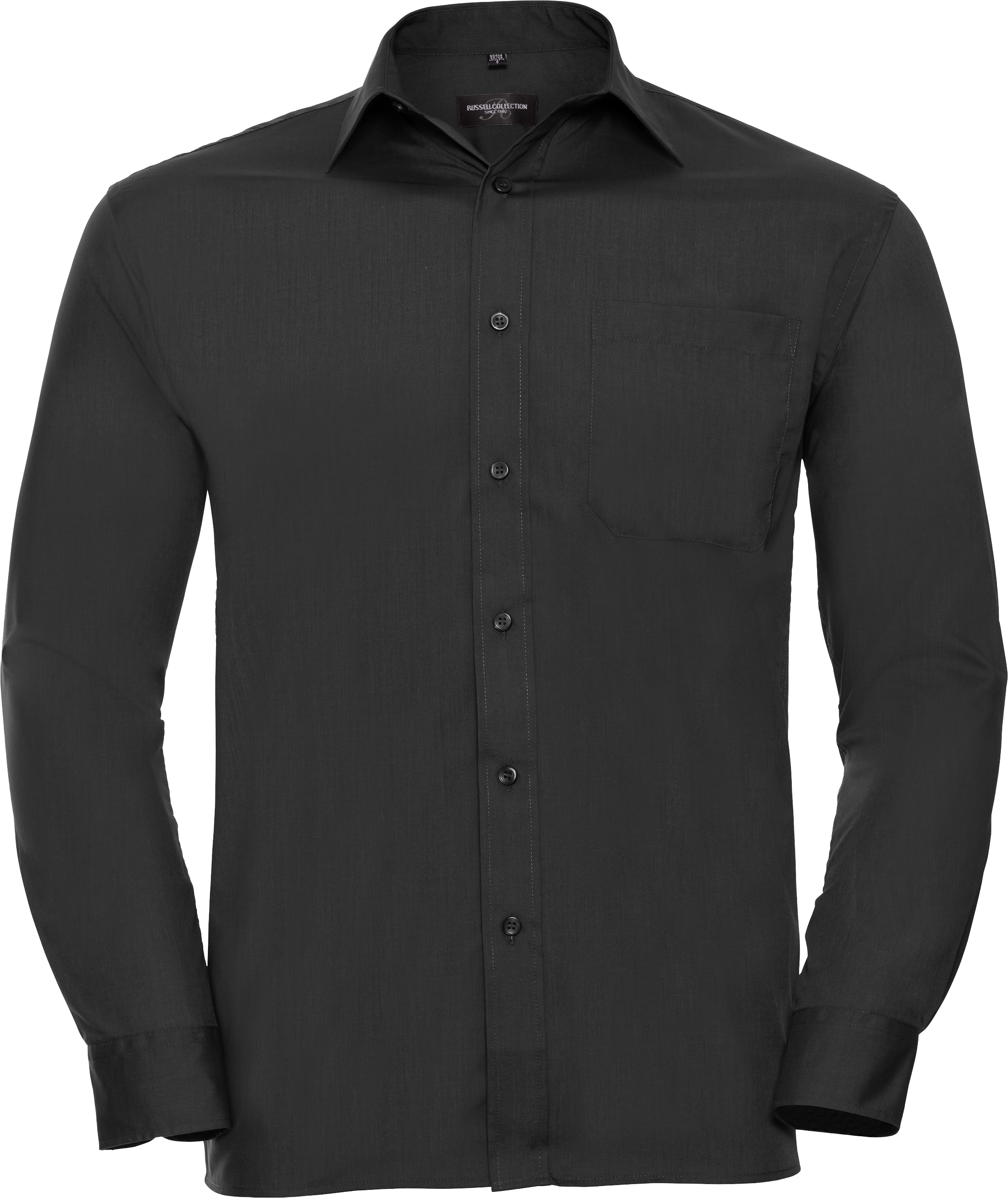Men's Long Sleeve Classic Polycotton Poplin Shirt
