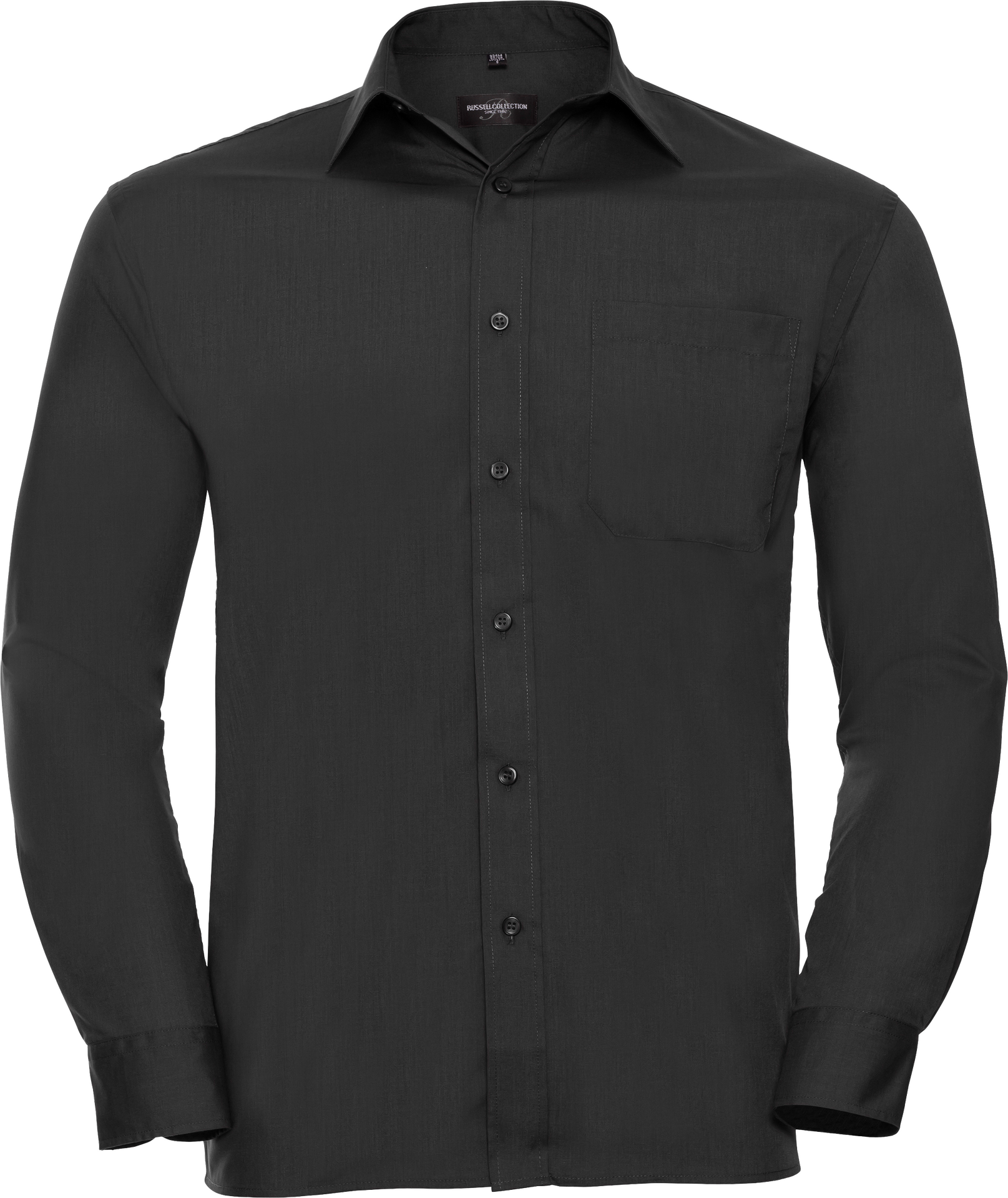 Men's Long Sleeve Classic Polycotton Poplin Shirt