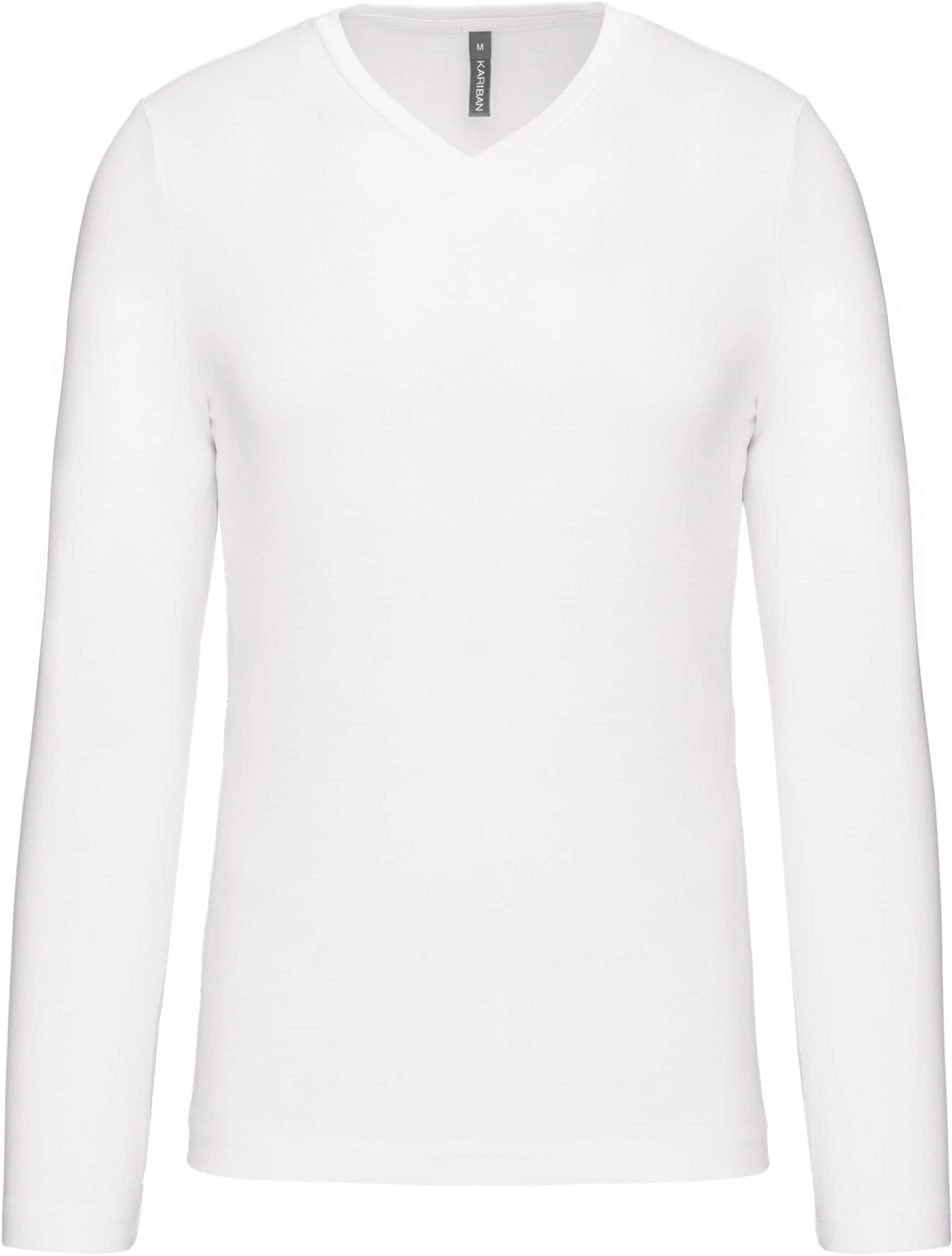 Men`s long-sleeved V-Neck T-shirt