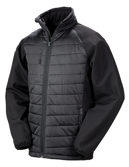 Atmungsaktive recycelte Unisex-Softshelljacke "Compass"