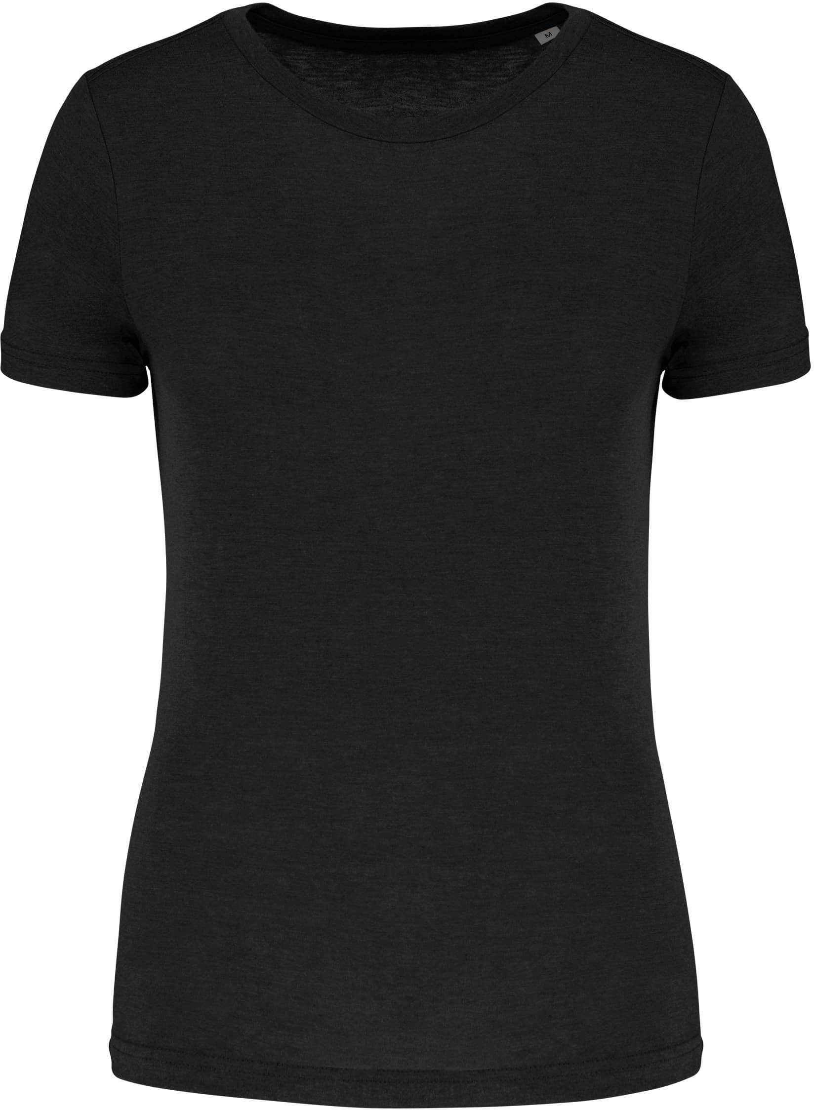 Damen-Triblend-Sportshirt mit Rundhalsausschnitt