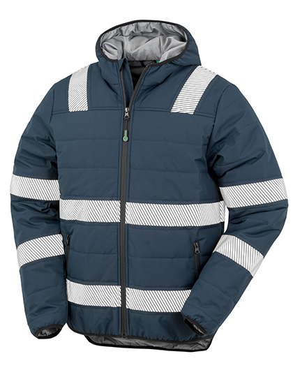 Reflektierende Unisex-Arbeitsjacke aus recyceltem Material