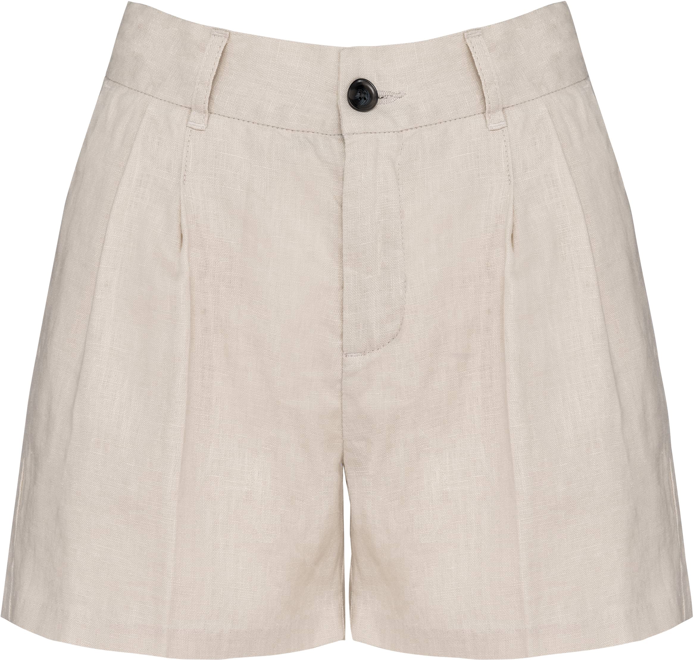 Leinenshorts für Damen mit Gürtelschlaufen