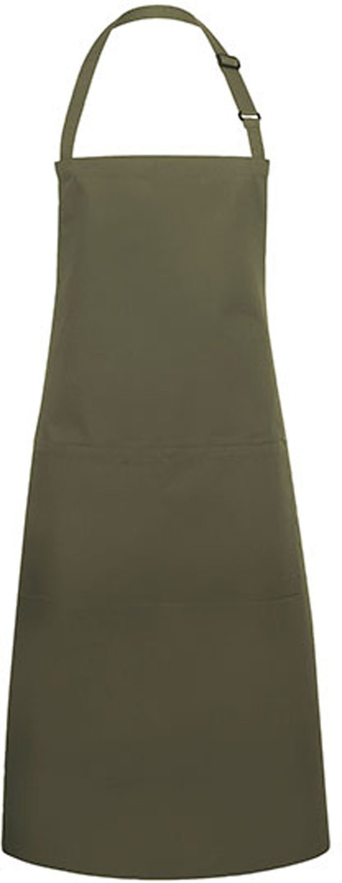 Basic-Latzschürze mit Tasche und Schnalle