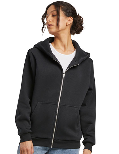 Ladies Fluffy Zip Hoody