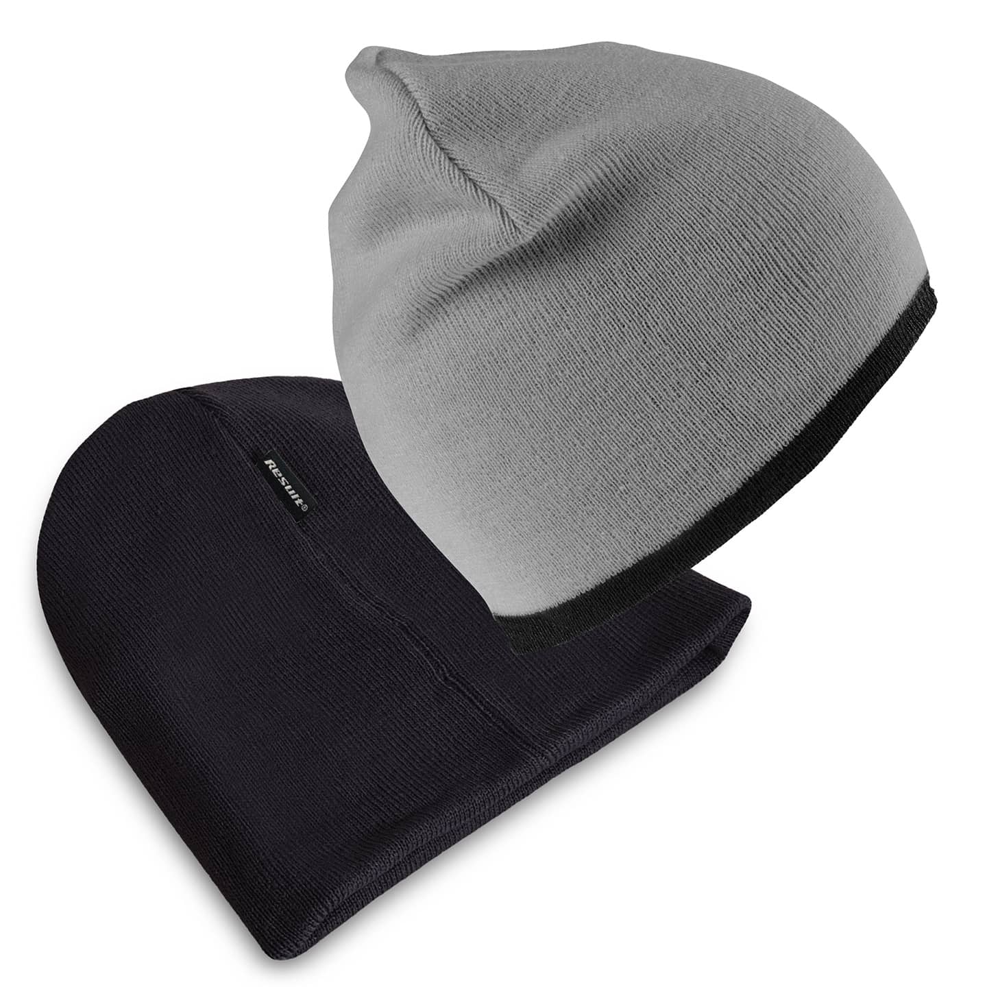 Soft Feel Cuffless Reversible Beanie