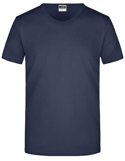 Herren T-Shirt mit V-Ausschnitt in Slim Fit
