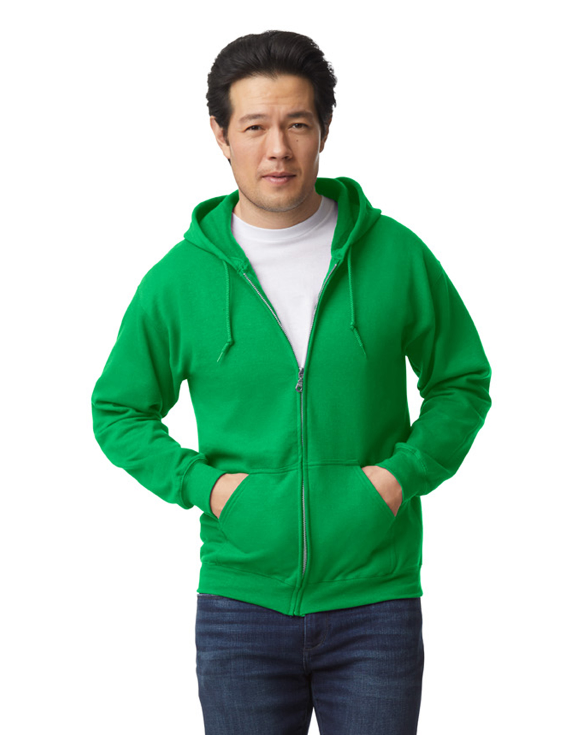 Schwere "Heavy Blend" Herren Zip-Hoodie