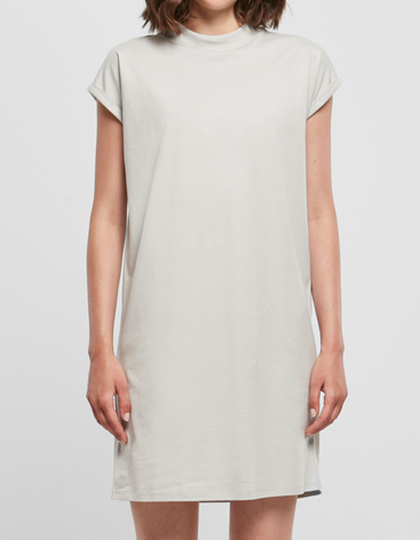 Modisches Kleid mit überschnittenen Schultern