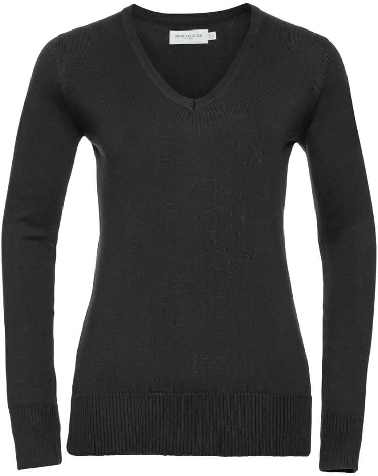 Ladies´ V-Neck Knitted Pullover