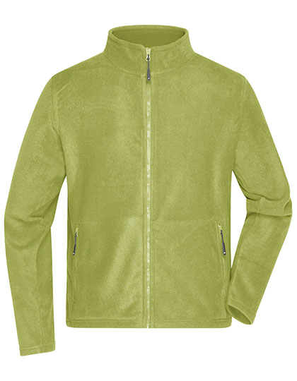 Herren Micro-Fleecejacke mit Stehkragen