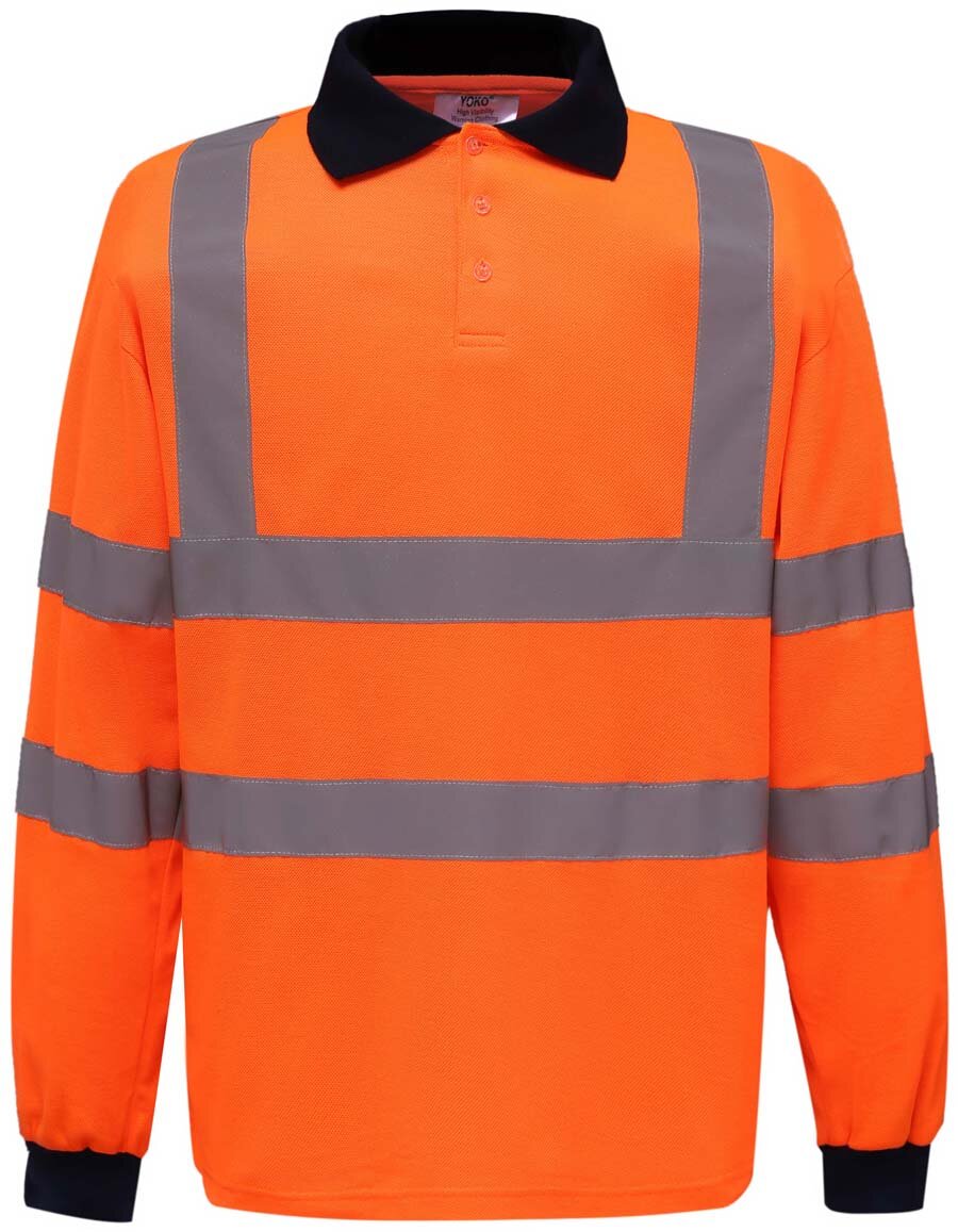 Hi-Vis Long Sleeve Polo