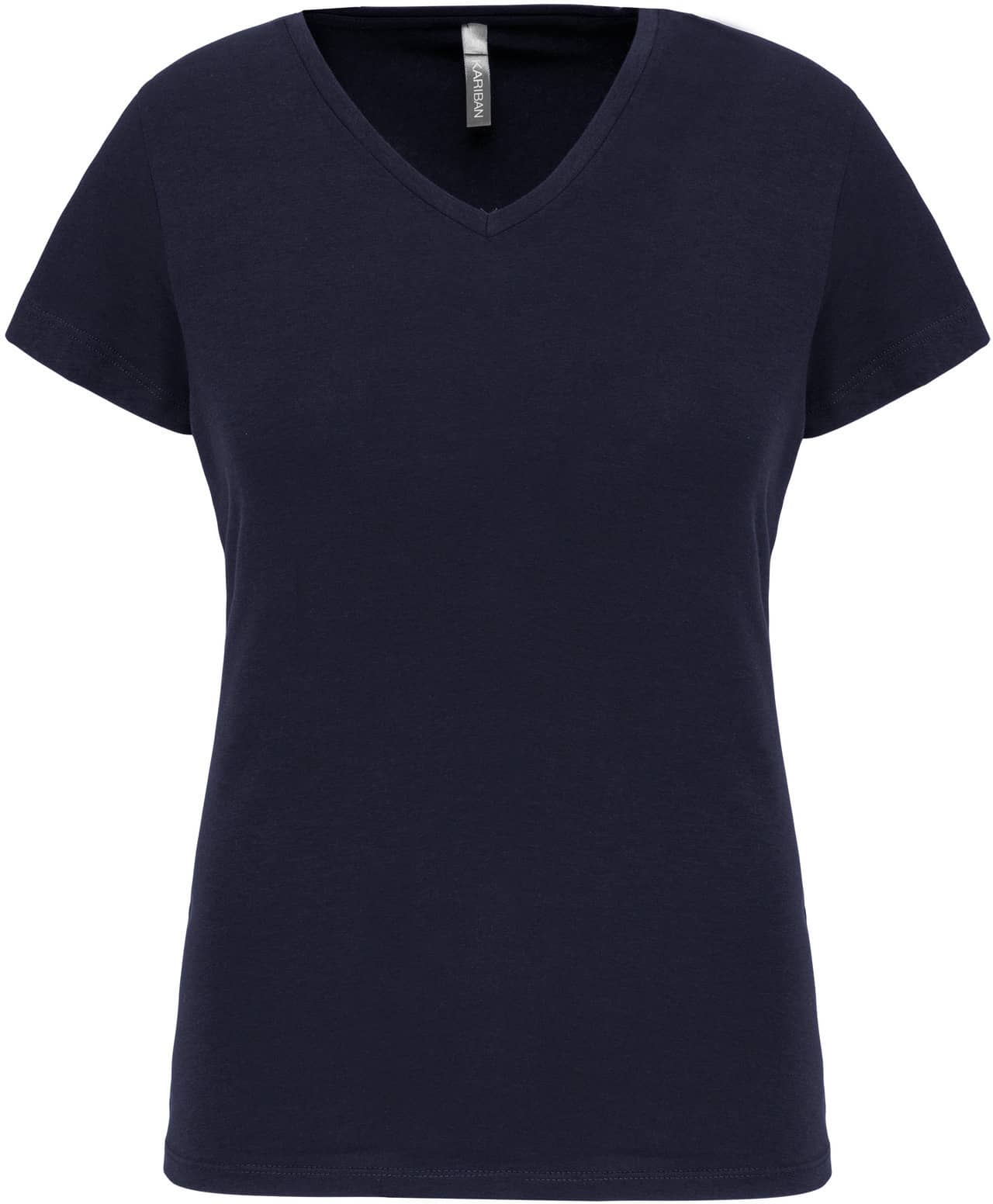 Kurzarm-Damen-T-Shirt mit V-Ausschnitt