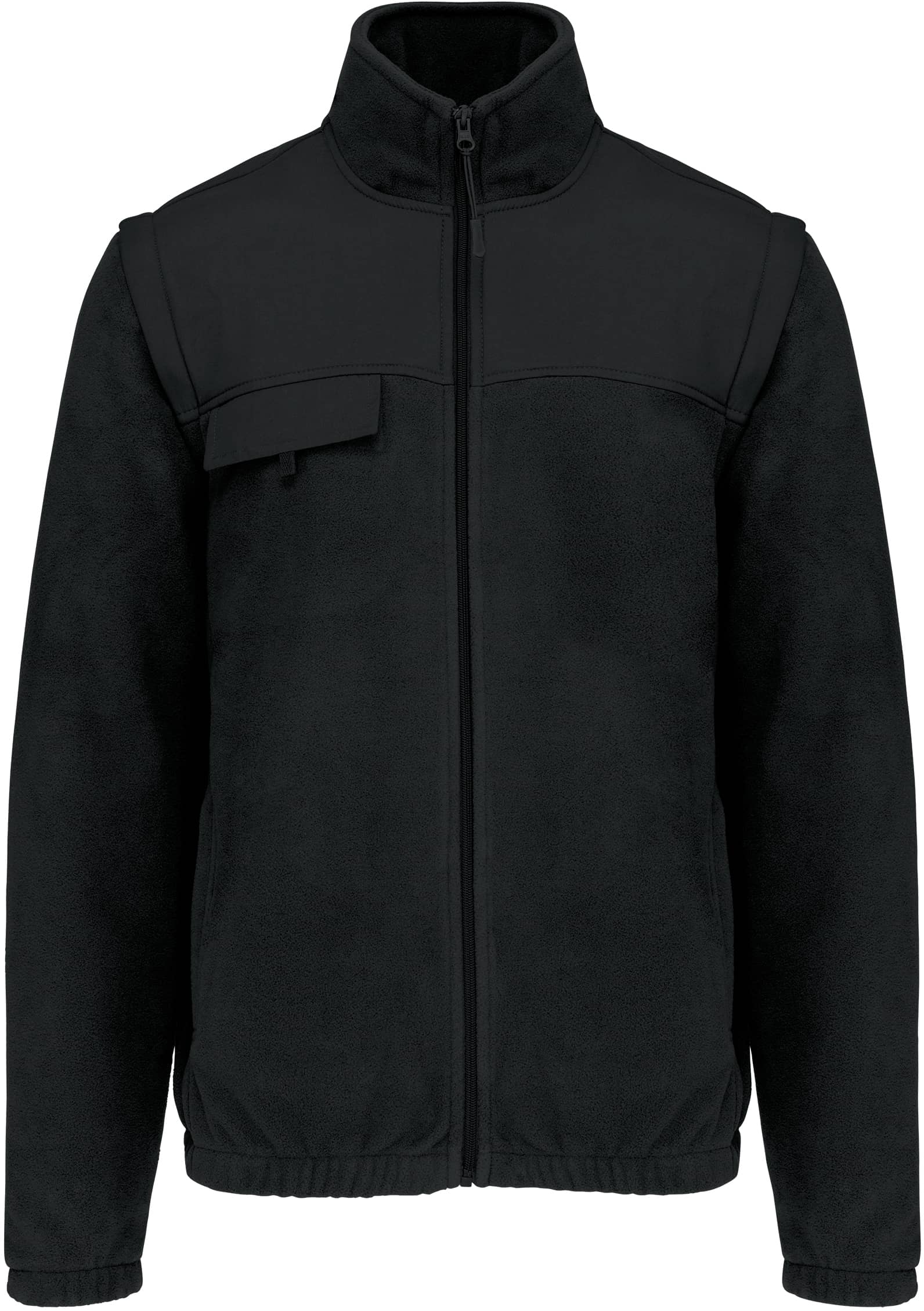 Fleecejacke mit abnehmbaren Ärmeln