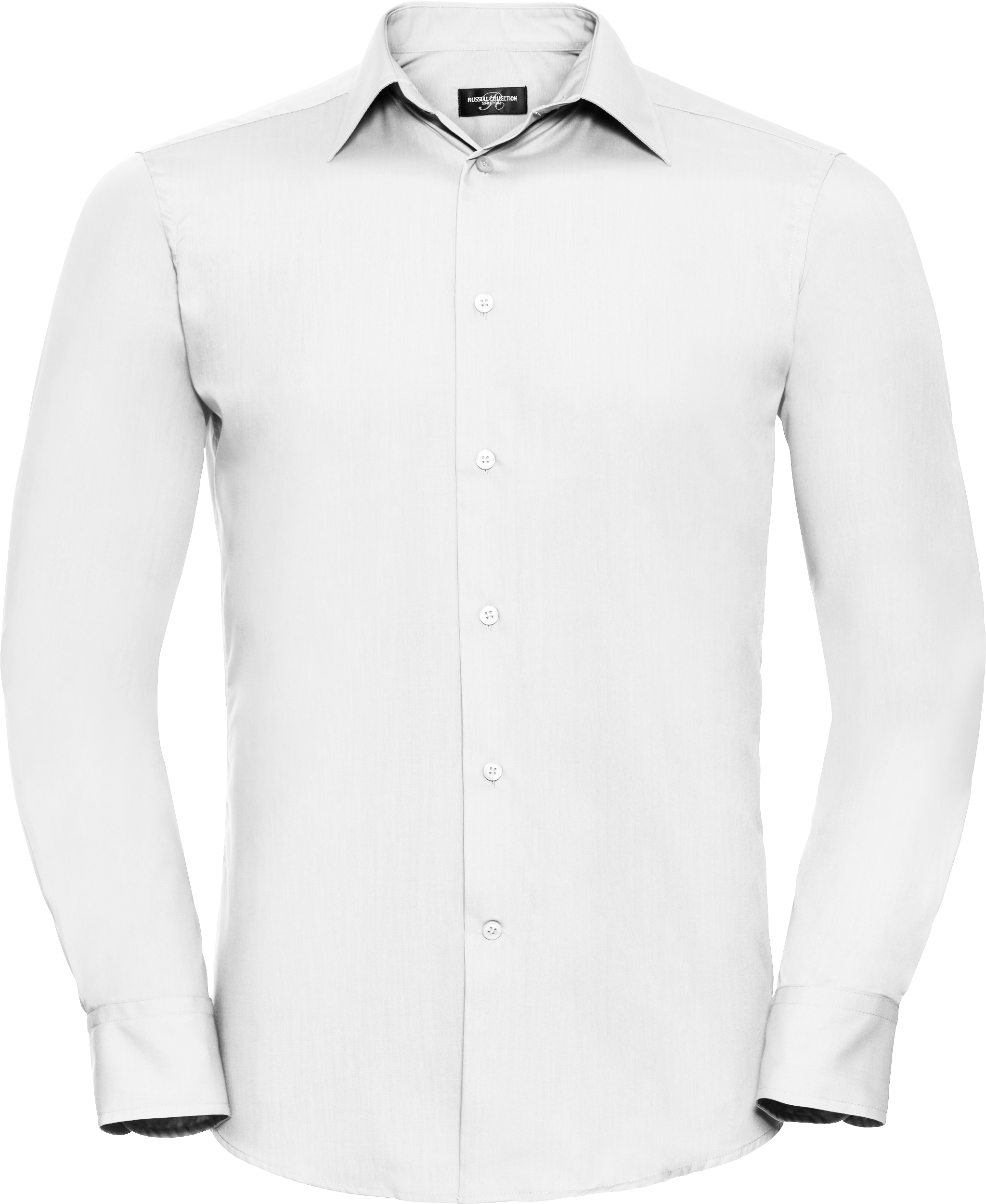 Men's Long Sleeve Tailored Polycotton Poplin Shirt