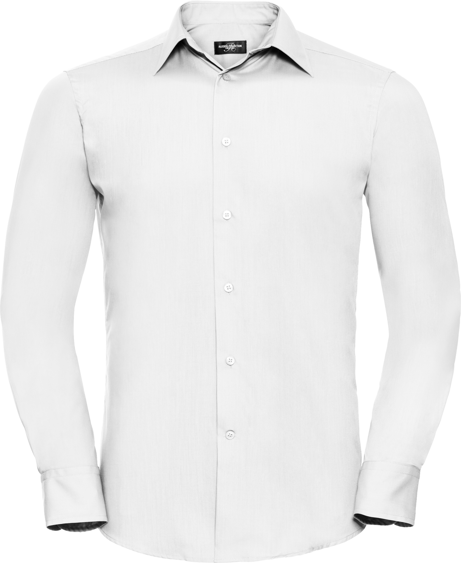 Men's Long Sleeve Tailored Polycotton Poplin Shirt