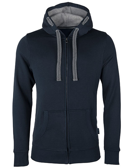 Weicher schmal geschnittener Herren-Zip-Hoodie